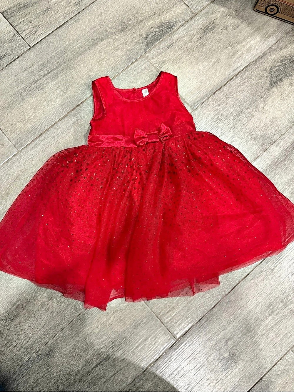 Cherokee Girls Red Tulle Party Dress